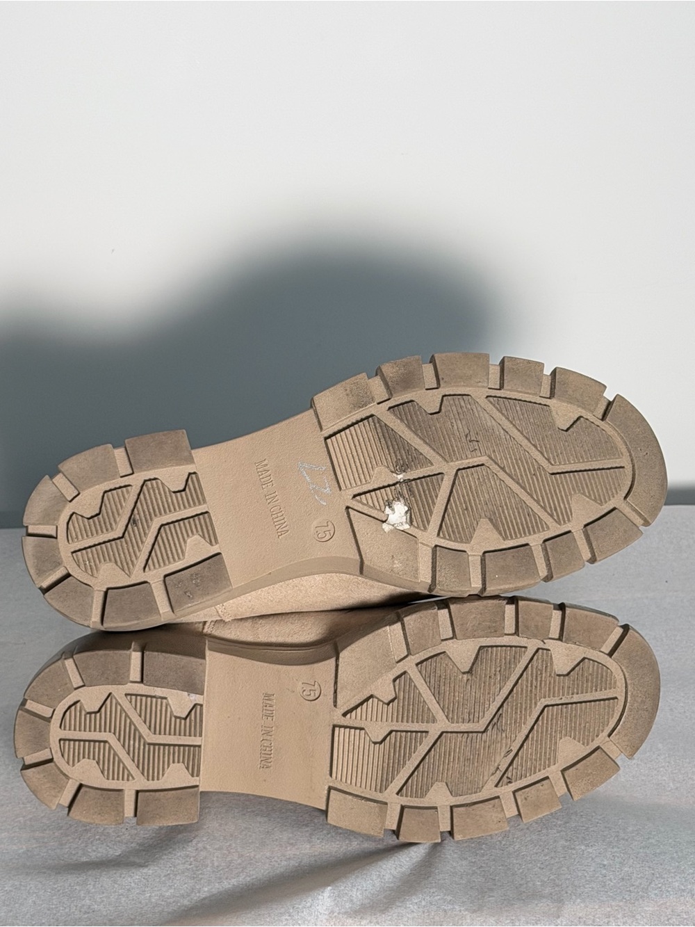 Madden Girl Taupe Chunky Chelsea Booties - Picture 9 of 9
